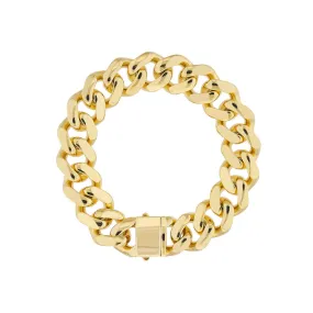 14K Gold 17.80MM Miami Cuban Chain Bracelet