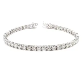 14K White Gold Diamond Tennis Bracelet (8.70 Ct T.W.)