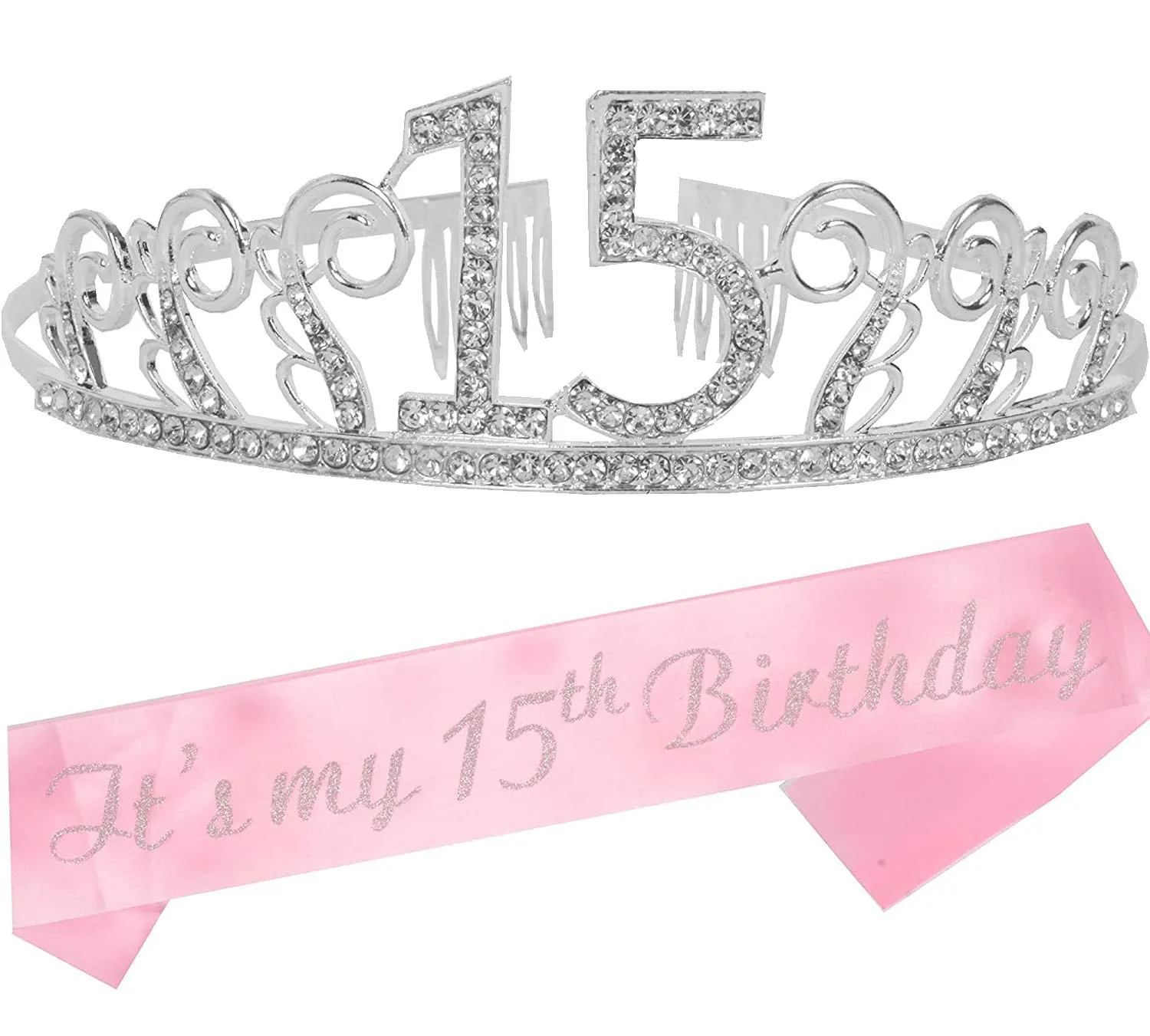 15th Birthday, 15th Birthday Gifts for Girls, 15th Birthday Crown, 15th Birthday Tiara