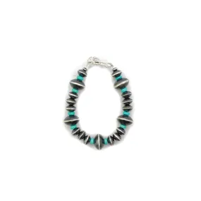 2024 Black Friday Saucer Navajo Pearl Bracelet with Turquoise - A