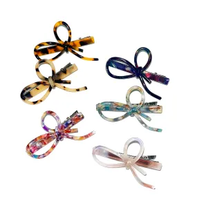 [3AMGANG] Seasonless Ribbon ceramics hairpin (6color)