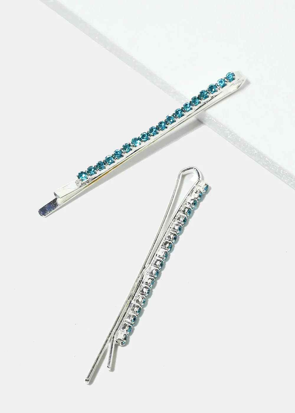 4-Piece Rhinestone-Studded Hair Pins