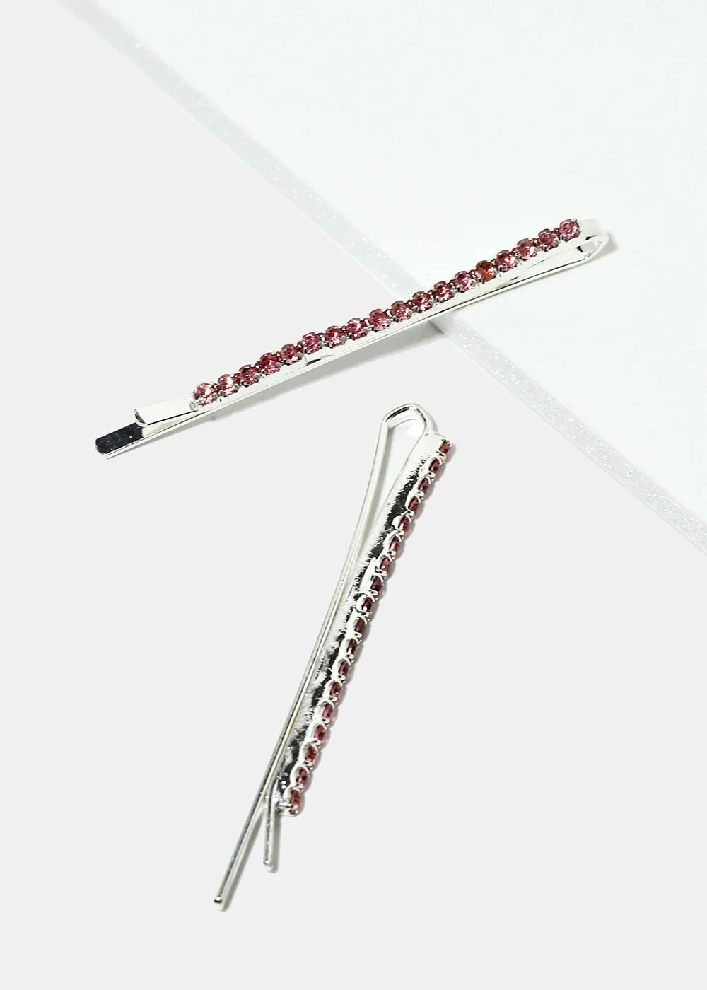 4-Piece Rhinestone-Studded Hair Pins