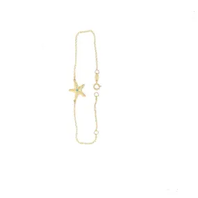 9ct Yellow Gold Starfish Bracelet