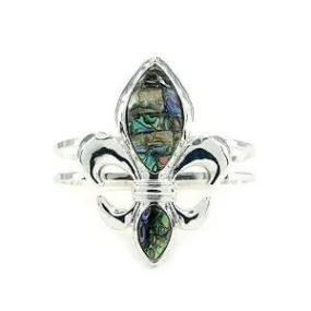 Abalone Fleur de Lis Bracelet