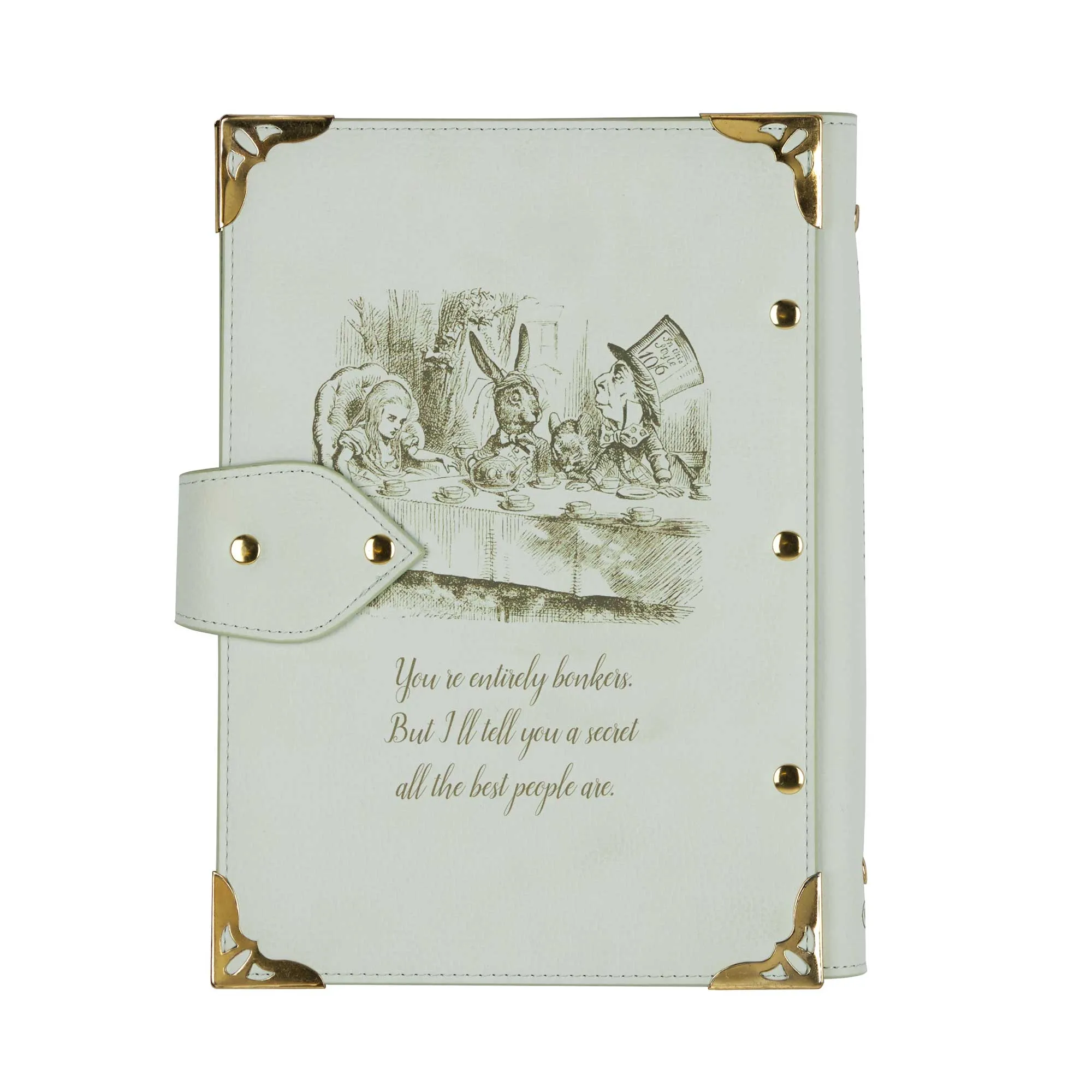 Alice in Wonderland Turquoise Refillable Ring Binder Notebook