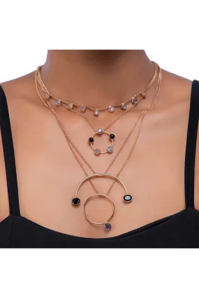 Amical Circle Stack Necklace