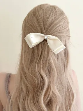 Angelic moment crystal ribbon hairpin