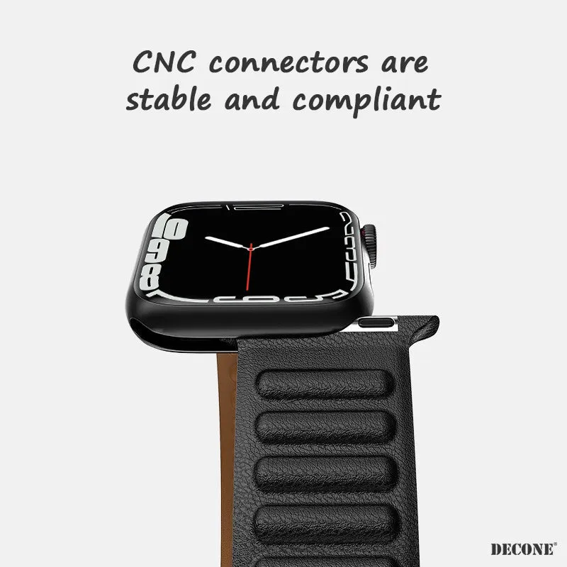 Apple Watch Series | Leather Link Magnetic Strap