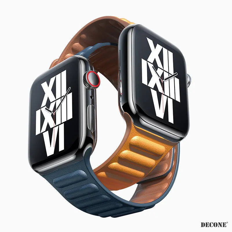 Apple Watch Series | Leather Link Magnetic Strap