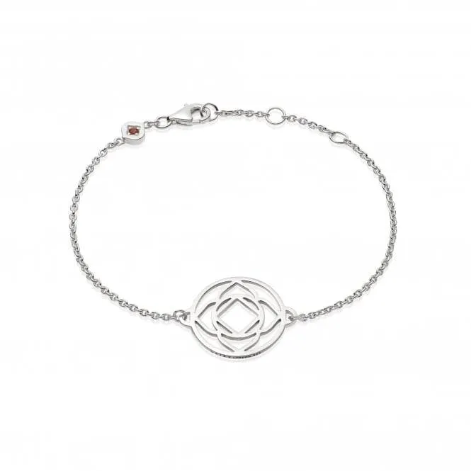 Base Chakra Chain Silver Bracelet CHKBR1008