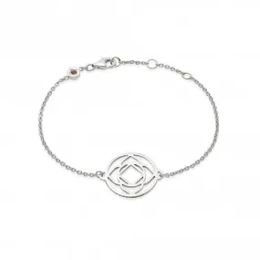 Base Chakra Chain Silver Bracelet CHKBR1008