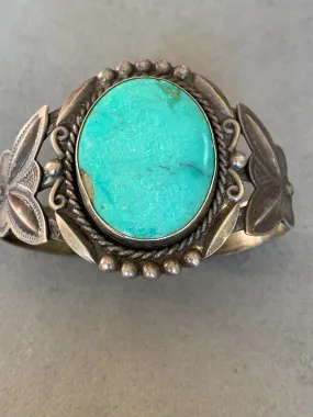 Bell Trading Fred Harvey Era Sterling Turquoise Bracelet