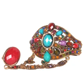 Belly Dance Stoned Hand Bracelet