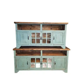 BONANZA TV CONSOLE TURQUOISE