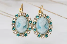 CAMEO WEDDING EARRINGS