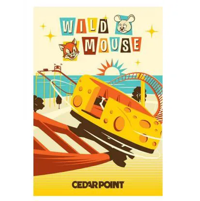 Cedar Point Wild Mouse Poster