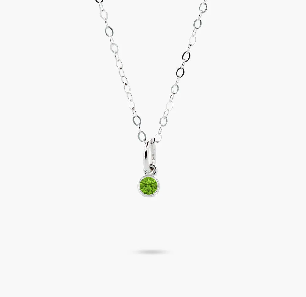 Celebration Bezel Set Necklace - Peridot