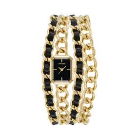 CHAIN BRACELET WATCH GOLD MULTI