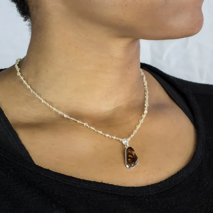 Citrine Beaded Necklace