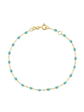 Classic Gigi Turquoise Resin Yellow Gold Bracelet