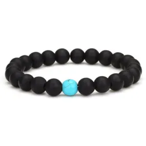 Classy Couple Bracelet Black/Turquoise