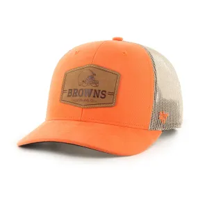 CLEVELAND BROWNS RAWHIDE VELCRO '47 TRUCKER