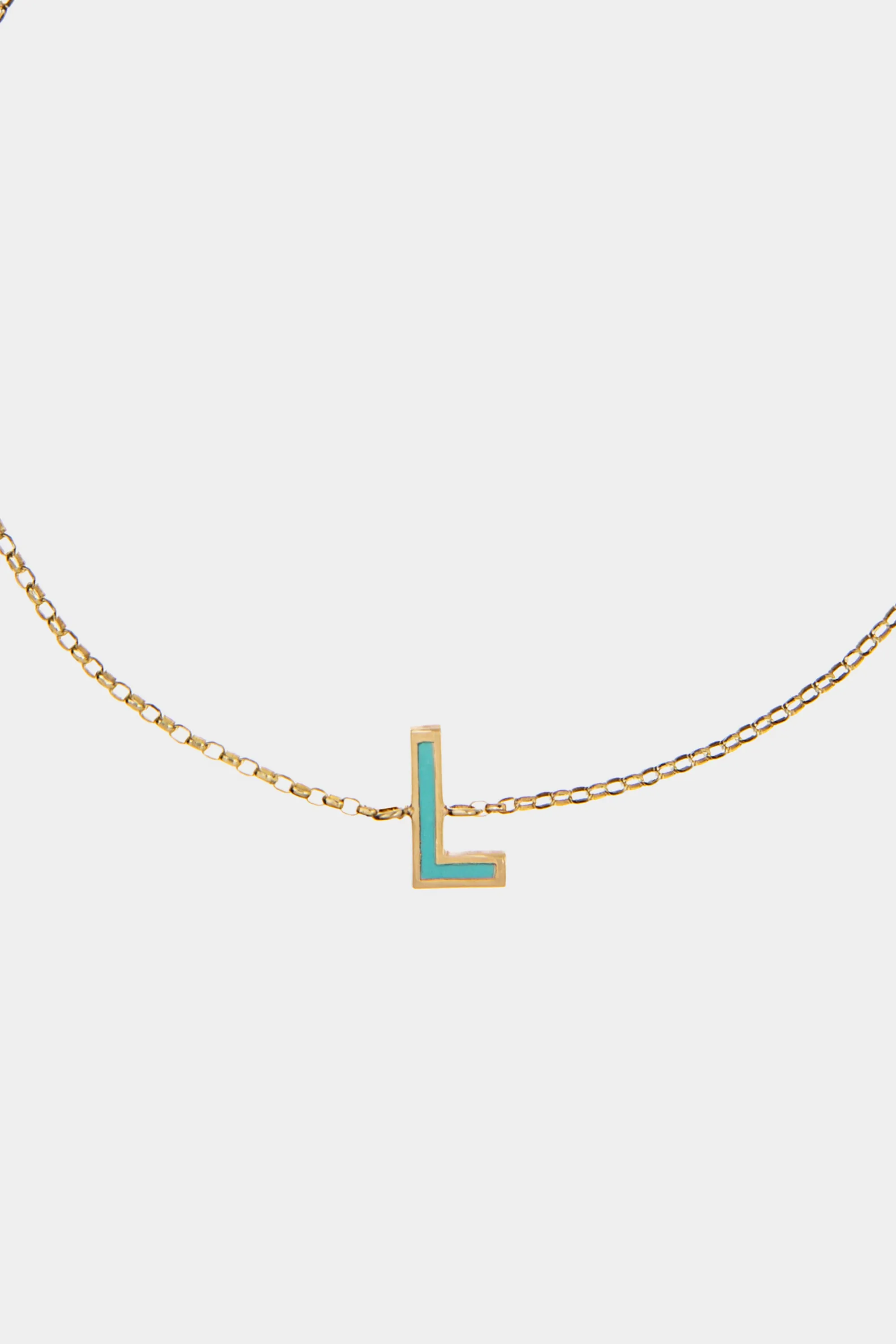 COLOUR HAPPY ENAMEL INITIAL BRACELET