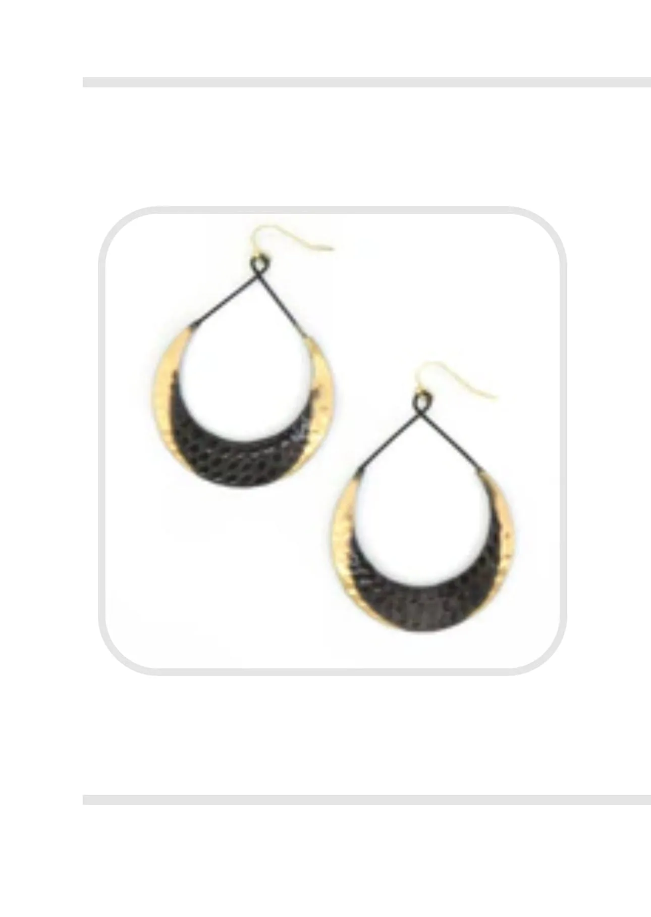 Crescent Loop Earrings