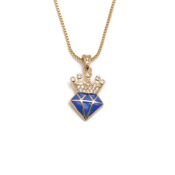 Crown Pendant Necklace