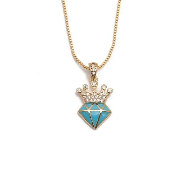 Crown Pendant Necklace