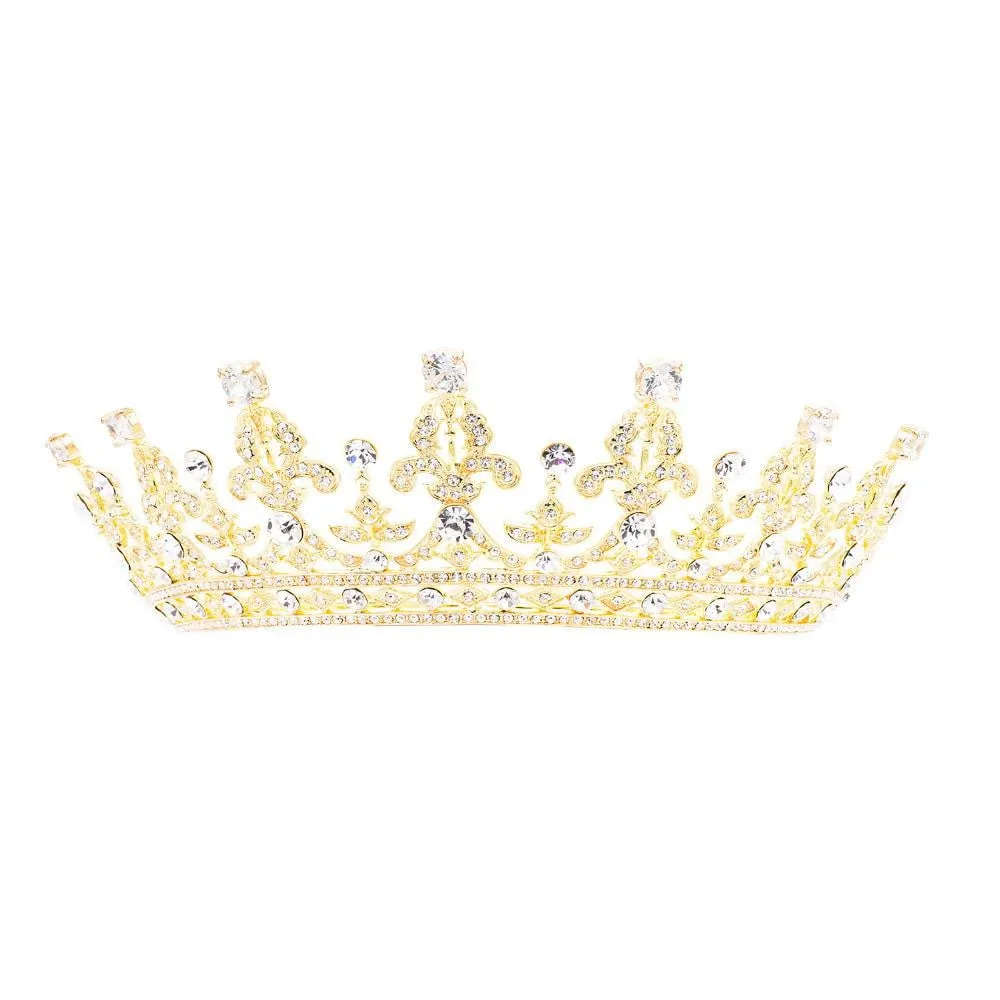 Crystals wedding bridal classic tiara crown diadem  05365R