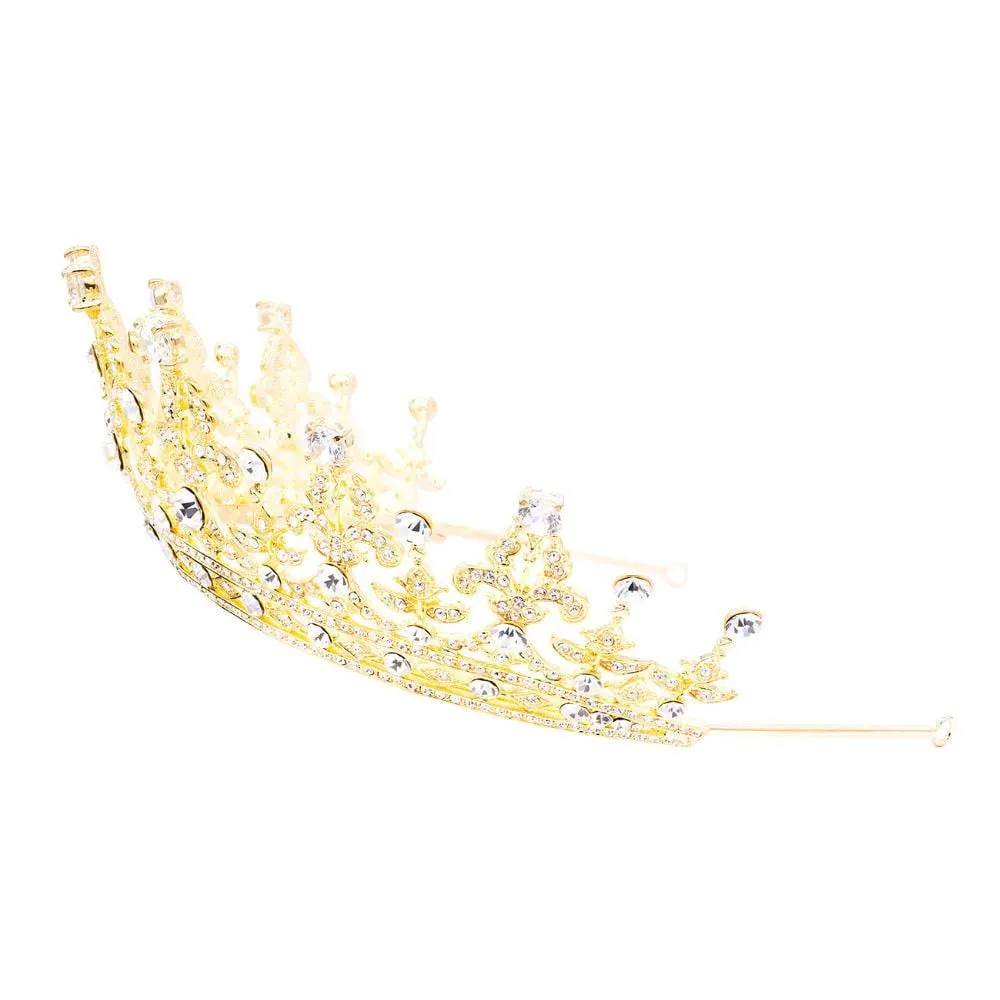 Crystals wedding bridal classic tiara crown diadem  05365R