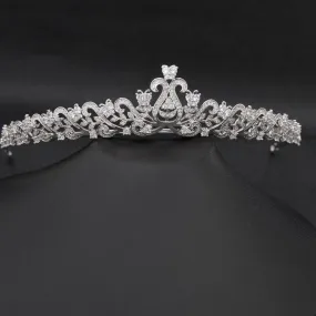 Cubic zircon wedding bridal tiara diadem hair jewelry CH10047