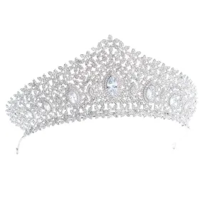 Cubic zircon wedding bridal tiara diadem hair jewelry CH10126