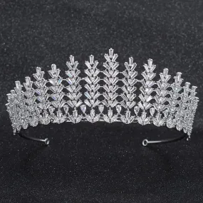 Cubic Zirconia Wedding Bridal Tiara Crown Diadem Hair Accessories CH10272