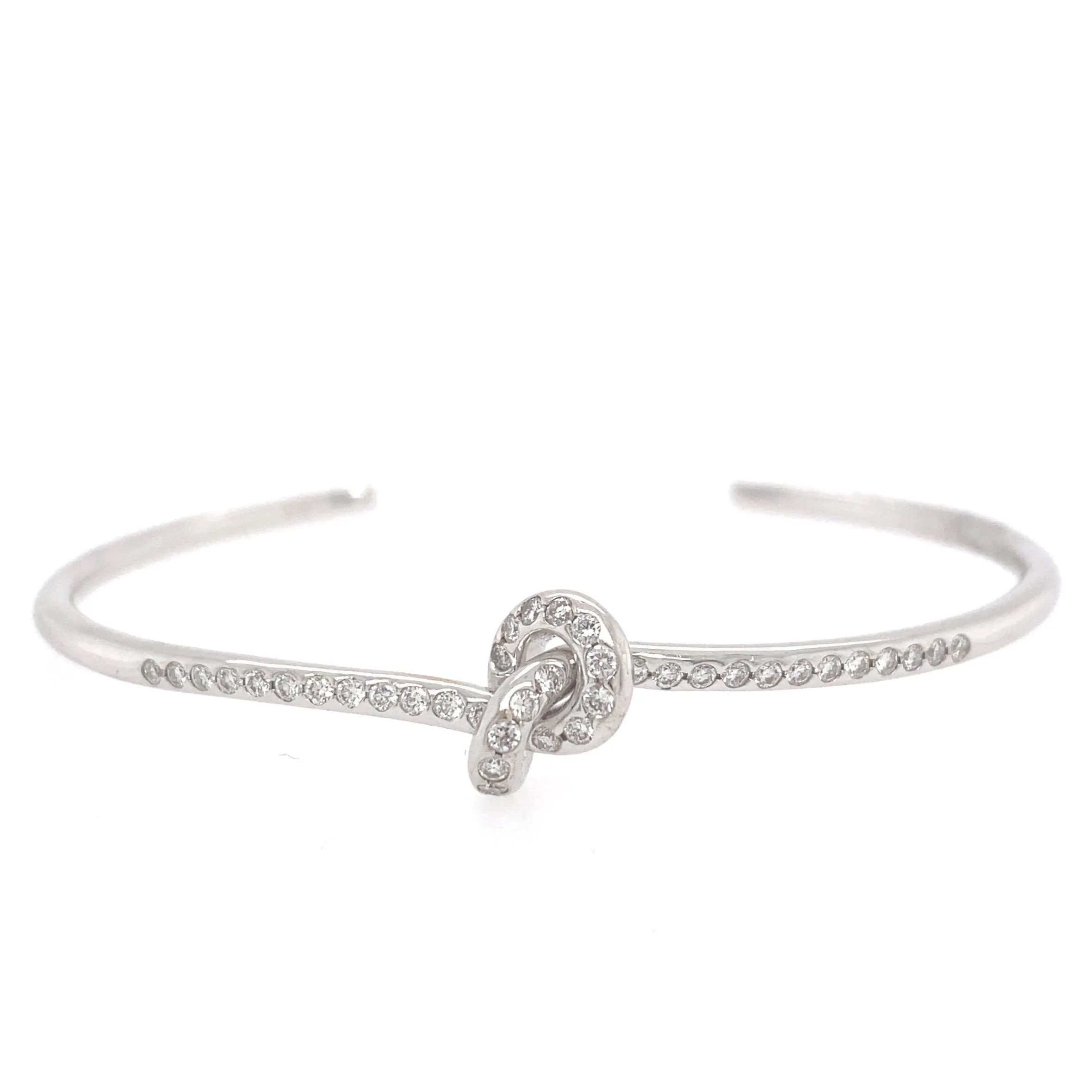 Diamond Knot Cuff Bracelet