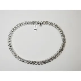 Double Row Diamond Tennis Bracelet