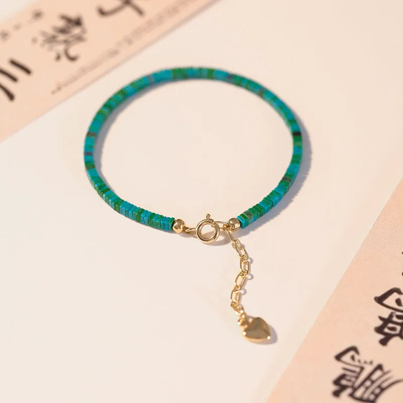 Elegant Retro Square Turquoise Bracelet for Fashion-Forward Women