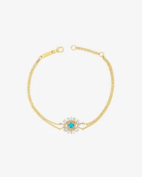 Evil Eye Mini Turquoise Bracelet