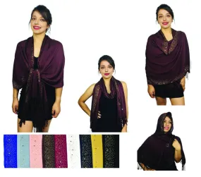 Fashion Rhinestones Lightweight Scarves Sarong M108