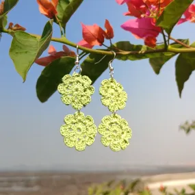 Floral Diva- Handmade Crochet Earring