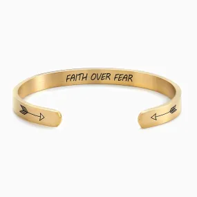 Free Gift - Faith Over Fear Cuff Bracelet