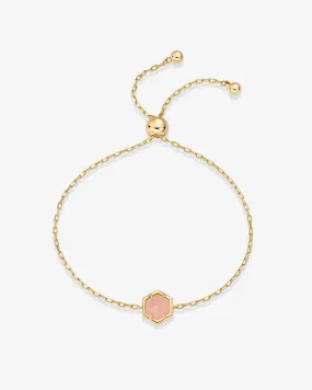 Gemstone Hexagon Bracelet