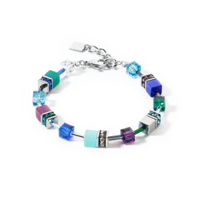 GeoCUBE® Iconic bracelet turquoise lilac