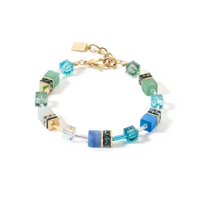 GeoCUBE® Iconic Precious bracelet green-turquoise