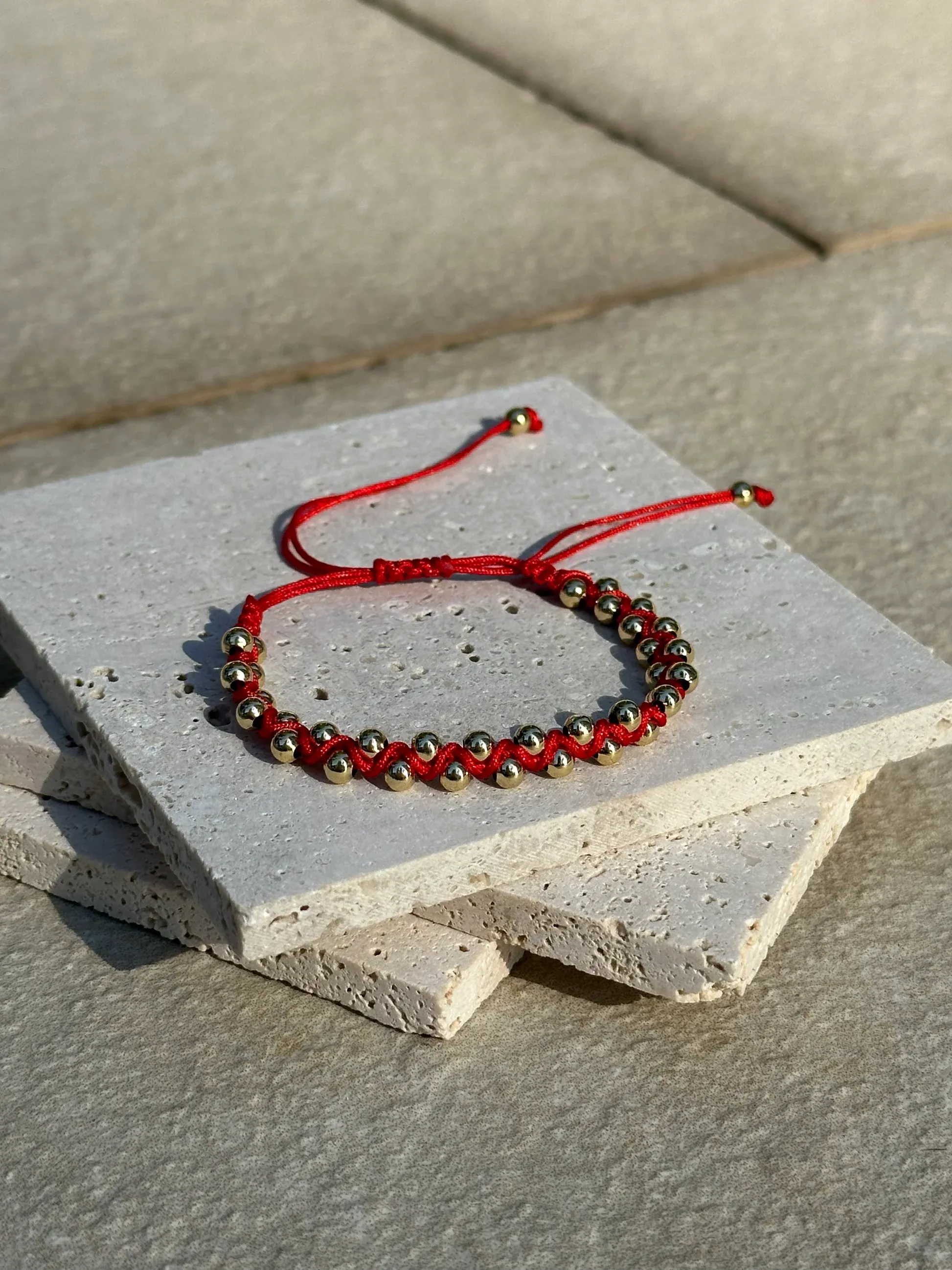 Gold Details Braided Bracelet