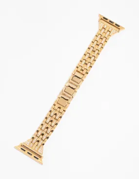 Gold Diamante Chain Watch Band 38/40/41 mm