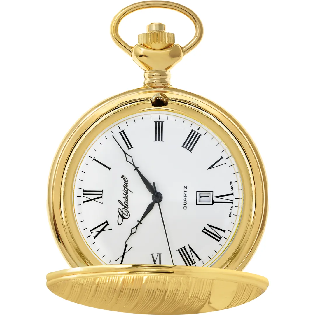 Gold Plated Pocket Watch – Elegant Design with Classic Charm