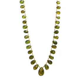 Graduated Peridot Necklace